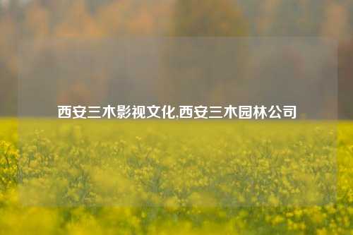 西安三木影视文化,西安三木园林公司