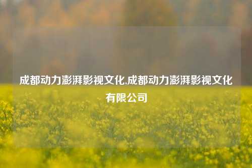 成都动力澎湃影视文化,成都动力澎湃影视文化有限公司