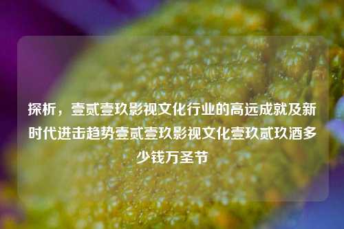 探析，壹贰壹玖影视文化行业的高远成就及新时代进击趋势壹贰壹玖影视文化壹玖贰玖酒多少钱万圣节