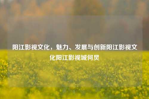 阳江影视文化，魅力、发展与创新阳江影视文化阳江影视城何炅