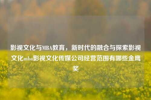 影视文化与MBA教育，新时代的融合与探索影视文化mba影视文化传媒公司经营范围有哪些金鹰奖