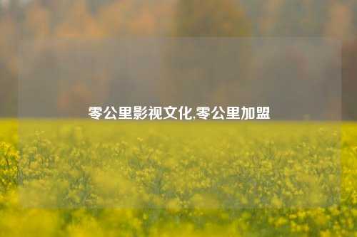 零公里影视文化,零公里加盟